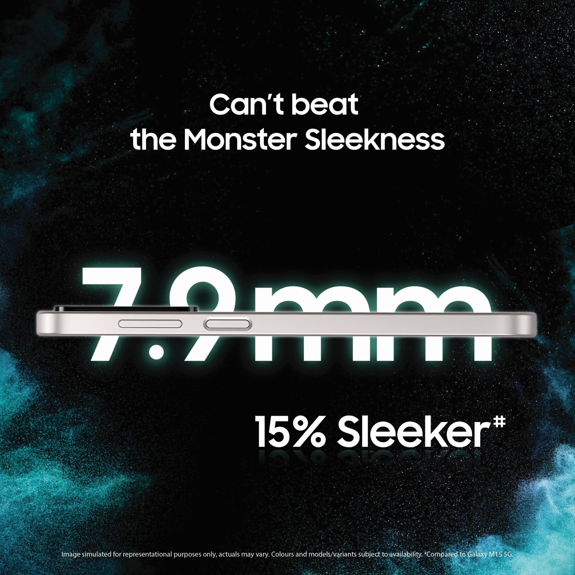 Samsung Galaxy M16 5G Aqua Mist 6GB RAM 128GB Storage MediaTek Dimensity 6300 AnTuTu Score 422K Super AMOLED Display 25W Fast Charging 6 Years of OS Updates Charger Not Included