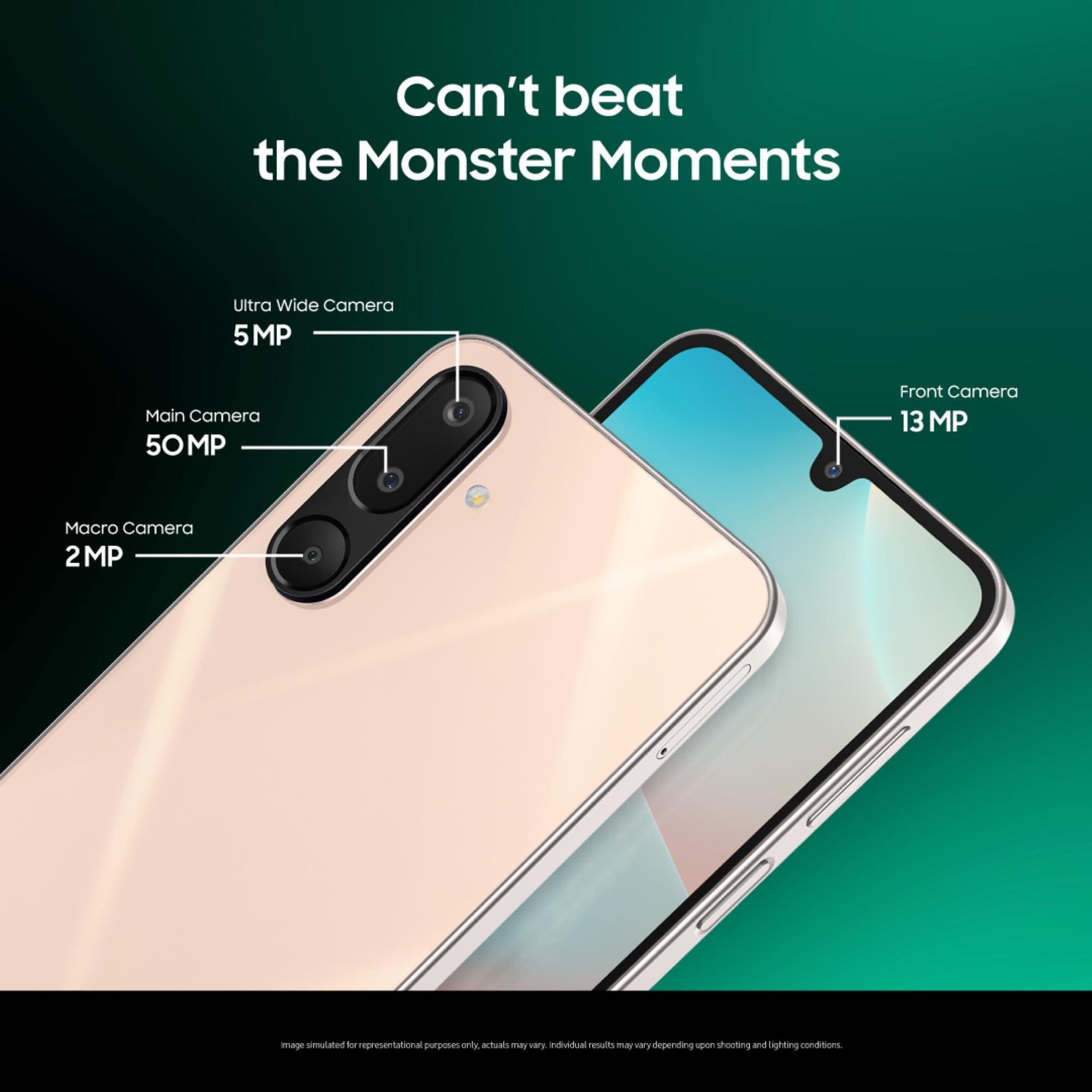 Samsung Galaxy M16 5G Aqua Mist 6GB RAM 128GB Storage MediaTek Dimensity 6300 AnTuTu Score 422K Super AMOLED Display 25W Fast Charging 6 Years of OS Updates Charger Not Included