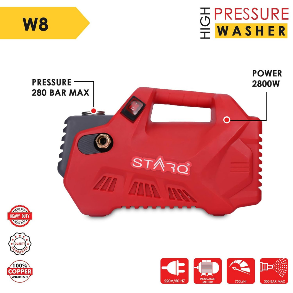 STARQ PowerJet W8 280 Bar 2800W Beast