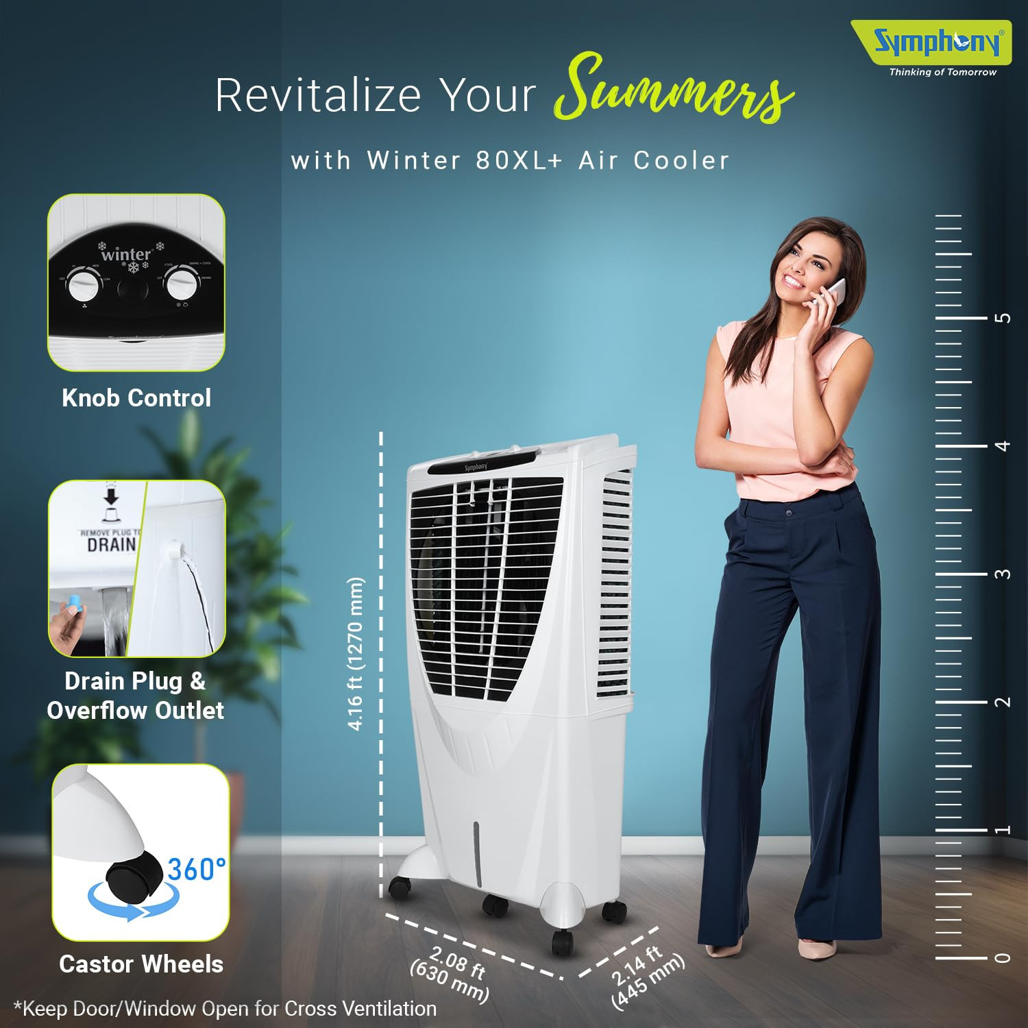 Symphony ChillPro 80XL Large Room Cooler