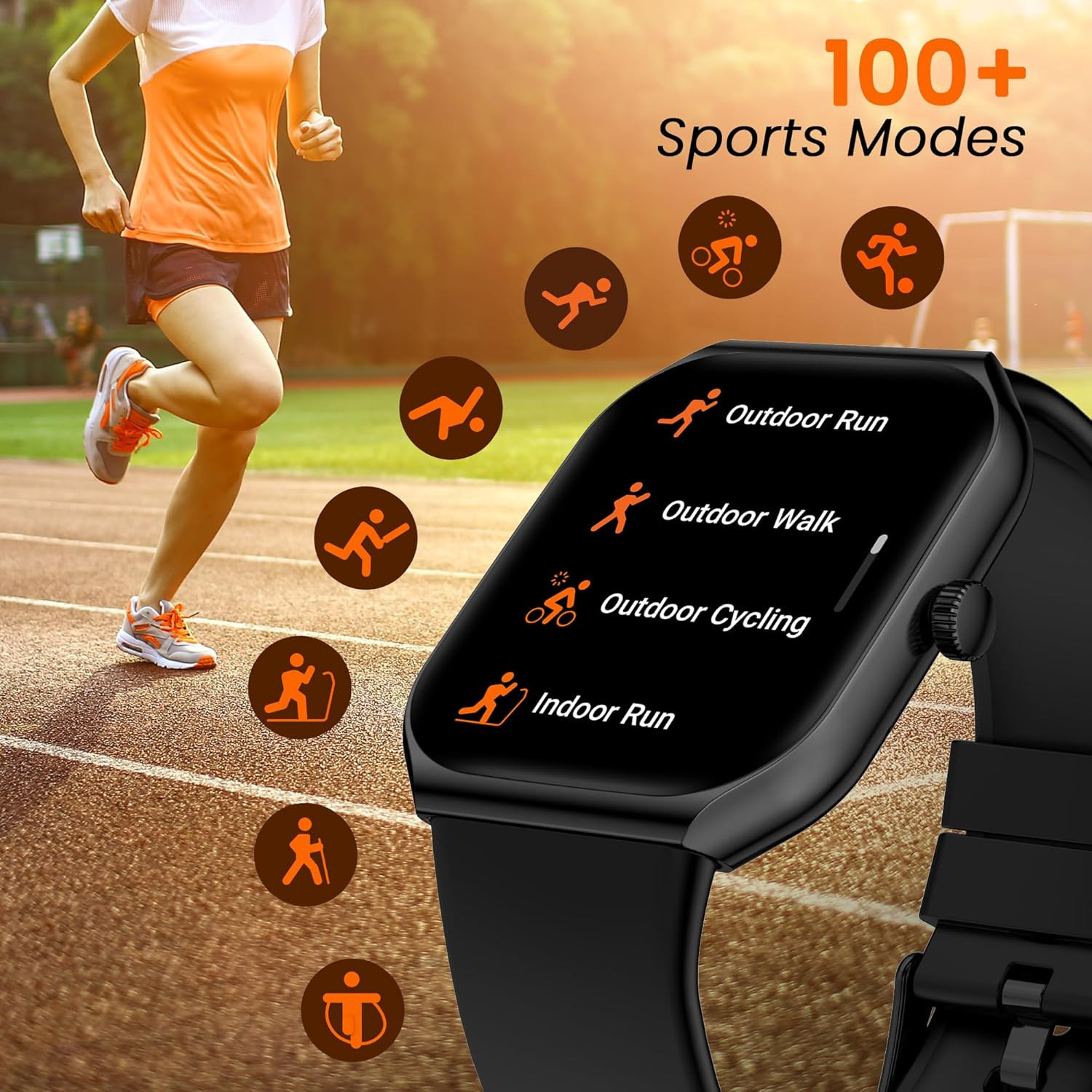 Titan Vertex Max Smartwatch  196 Super AMOLED Display  SingleSync BT Calling  NitroFast Charging  110 Sports Modes  200 Watchfaces  7-Day Battery Bronzed Copper