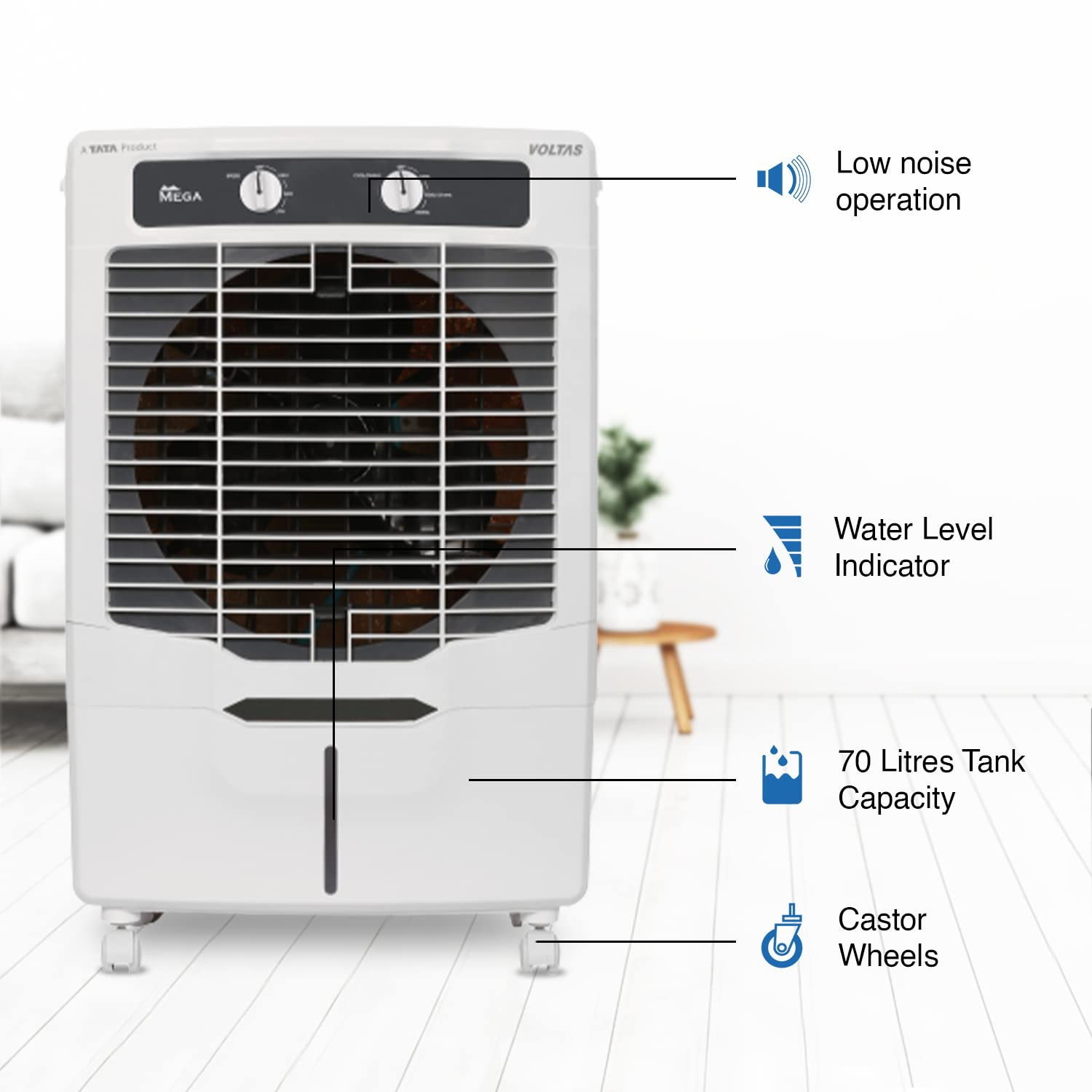 Voltas CoolTitan 70 DualPad Air Cooler