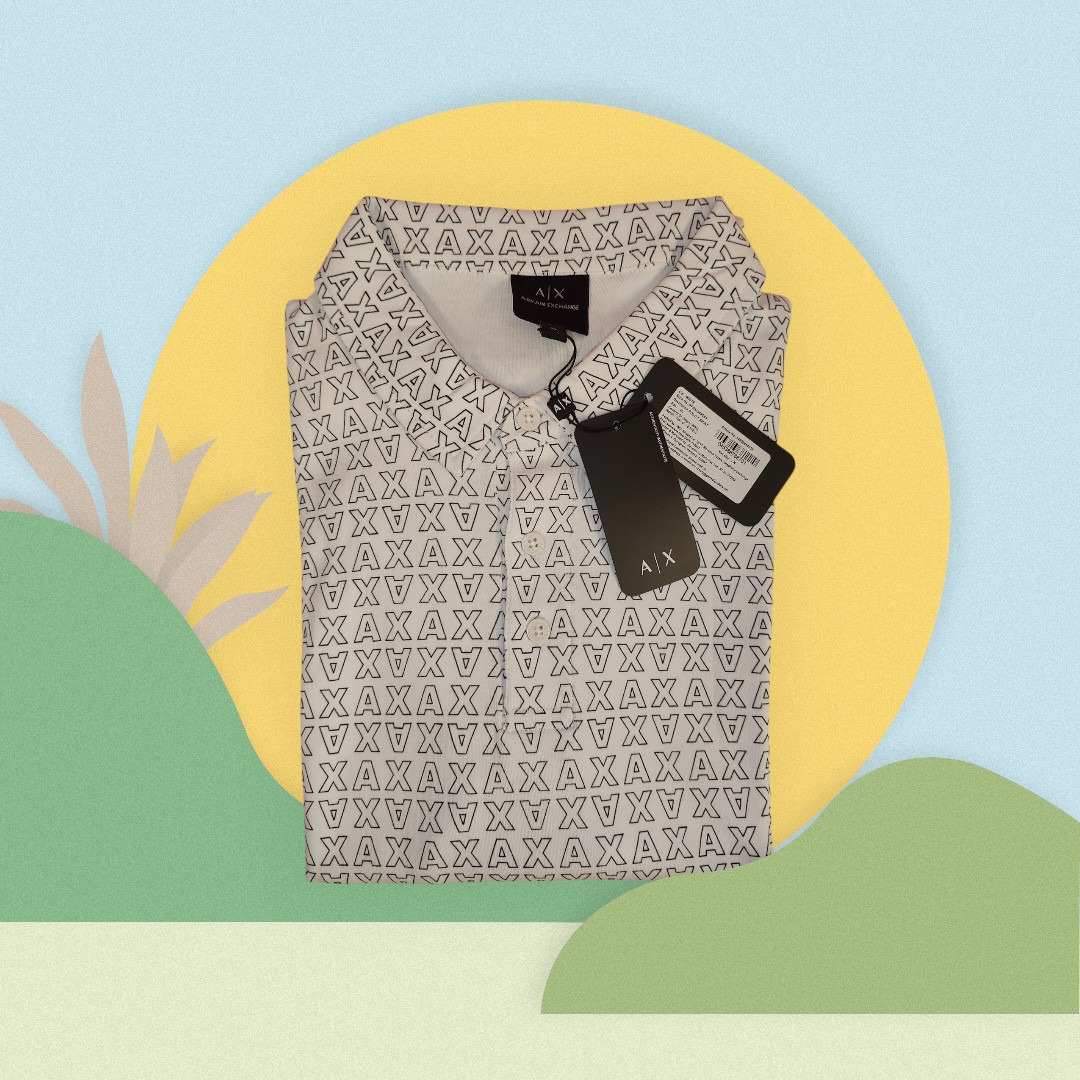 Armani Exchange White printed