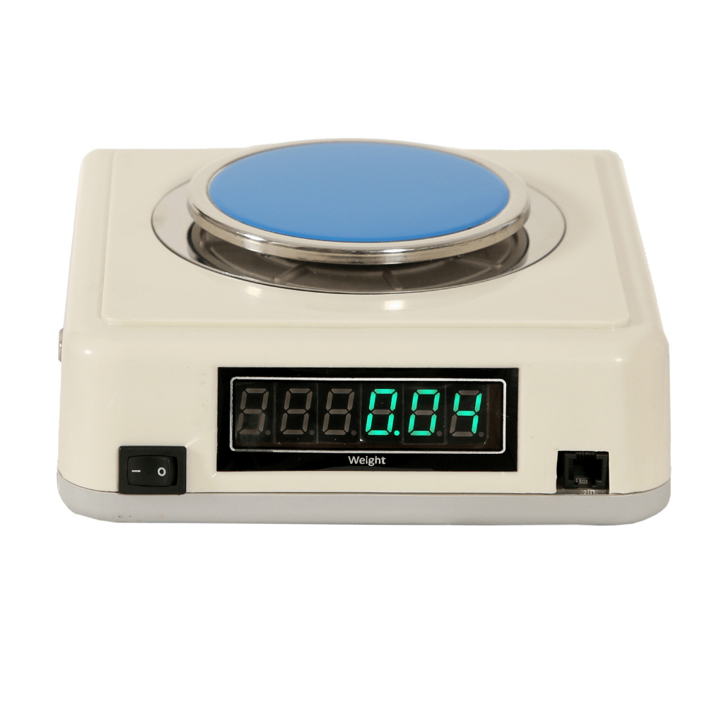 EQUAL Gold Scale Display Front Back With Windshield - 1000g 10mg