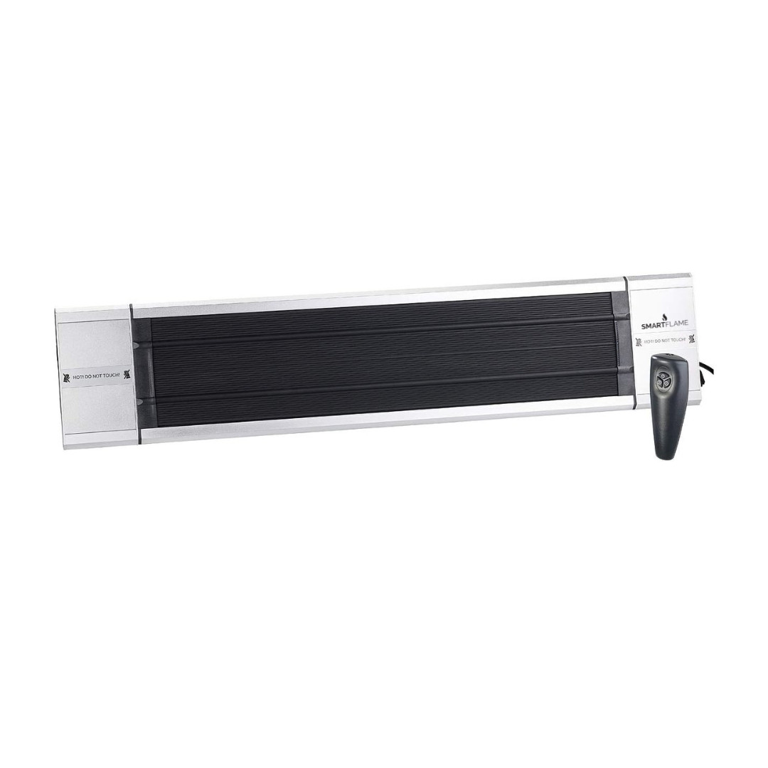 Smartflame Phoenix Wall Mounted Electric Patio Heater Silver