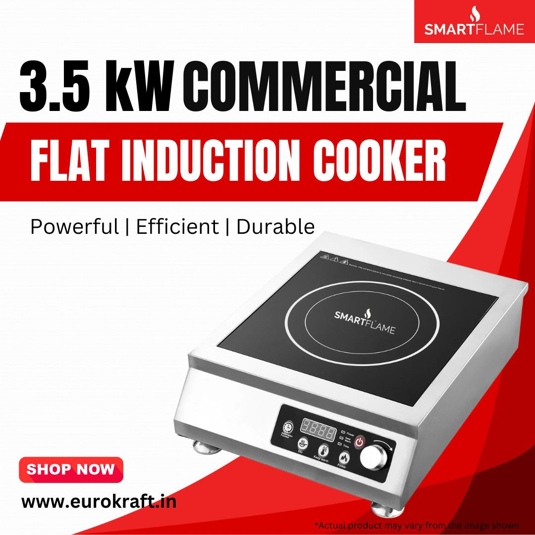 Smartflame 35kW Commercial High Power Induction Cooker Flat Base Cooktop