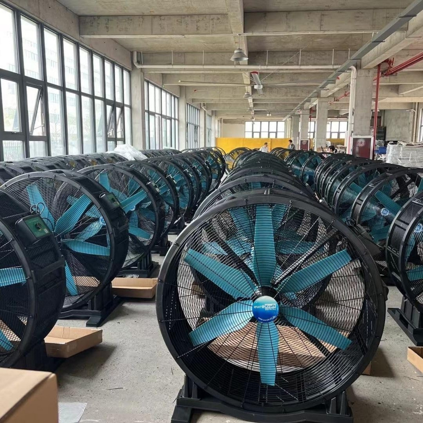 EUROKRAFT BLDC 48 Inch 6 Blade HVLS Mobile Drum Fan Gym Fan Floor Fan