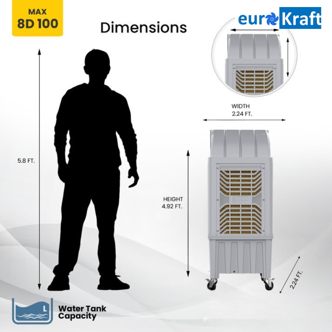 Eurokraft Max 8D 100 Commercial Desert Air Cooler