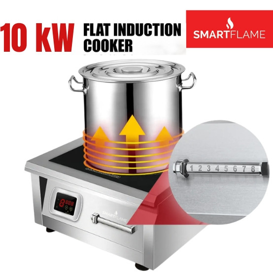Smartflame 10 kW Flat Commercial Induction Cooker