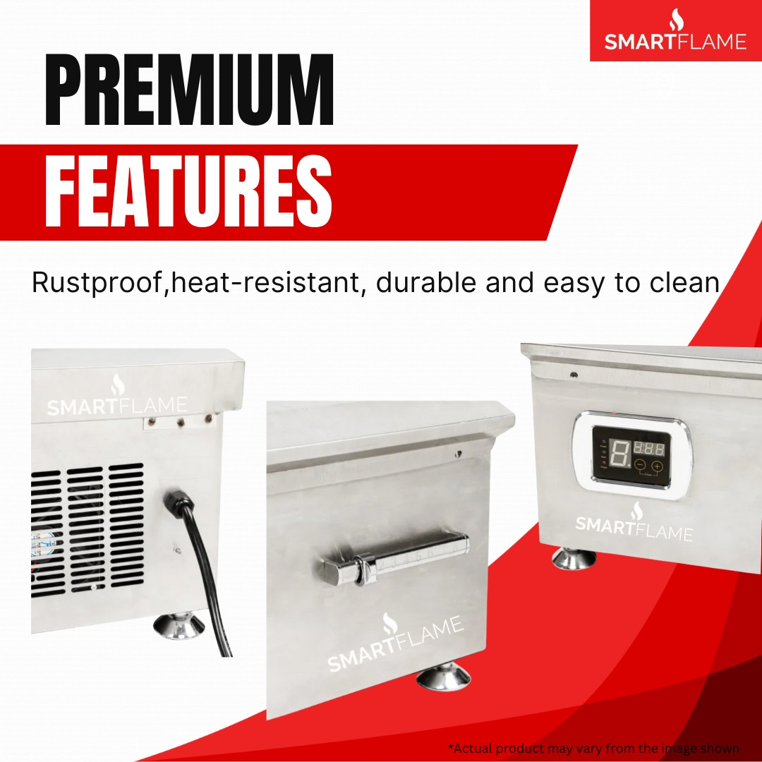 Smartflame 10 kW Commercial High Power Curve Induction Cooktop