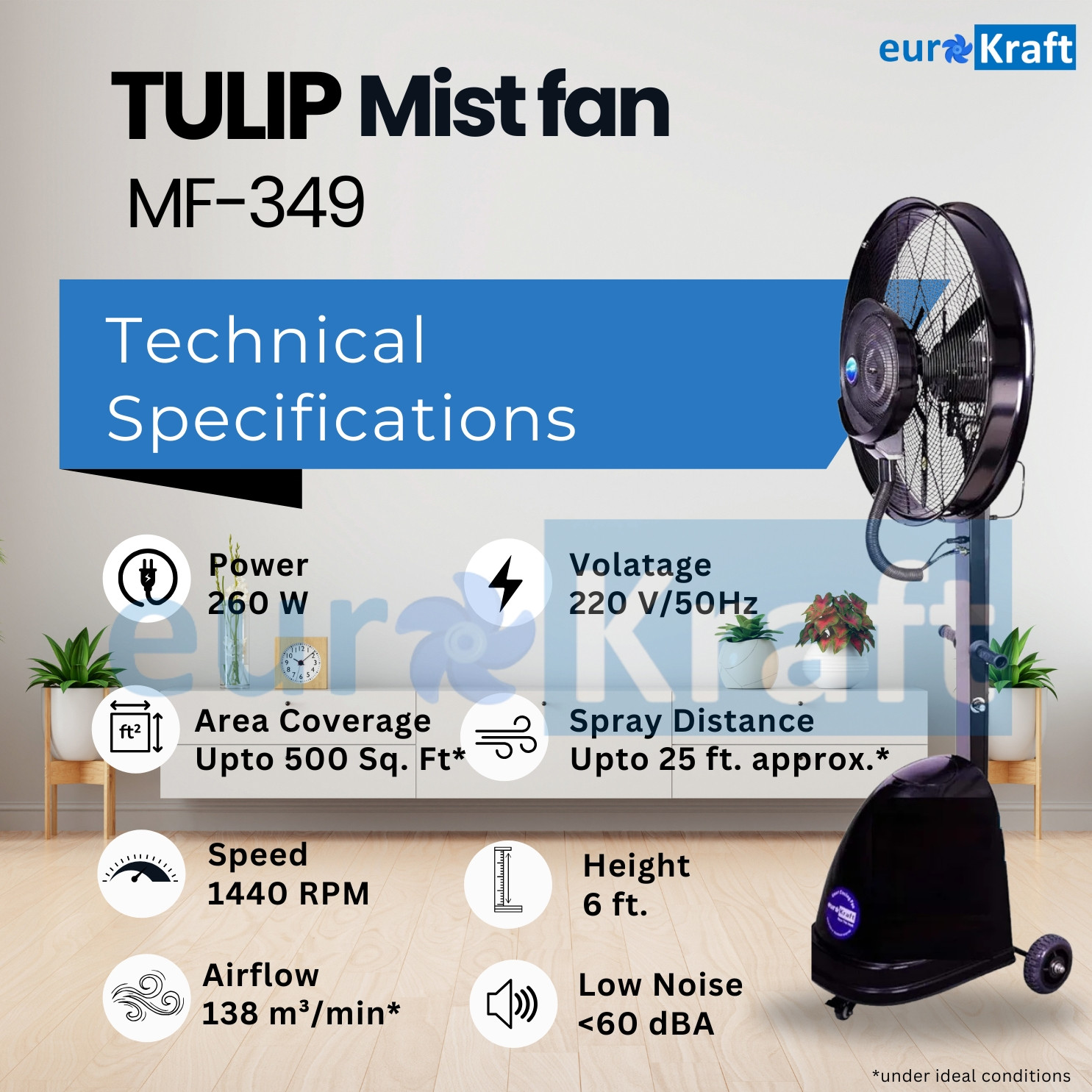 Tulip Mist Fan MF-349