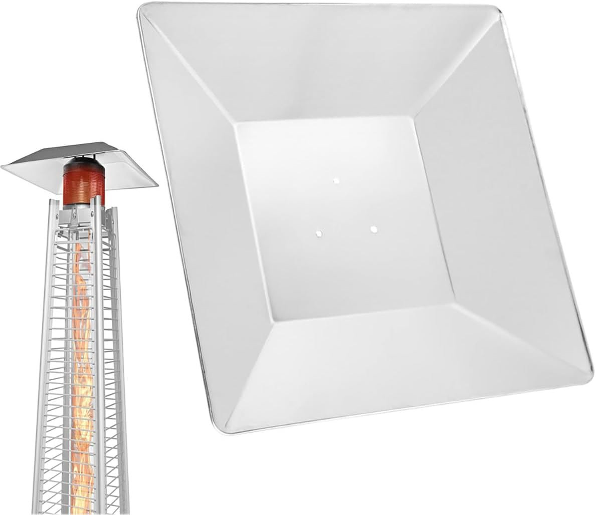 Pyramid Heater Reflector Shield Hood