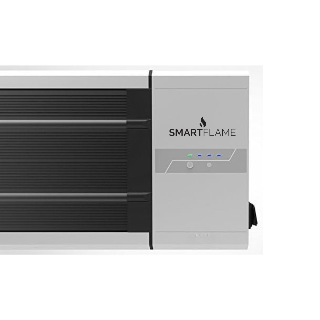 Smartflame Phoenix Wall Mounted Electric Patio Heater Silver