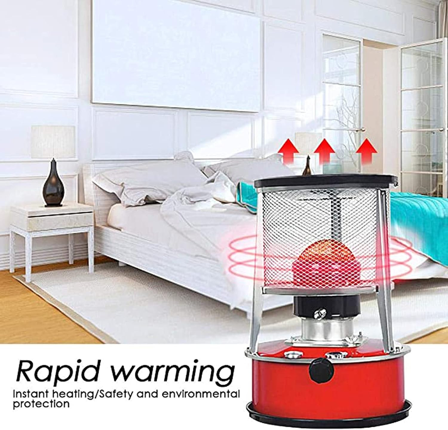 Tonysun Red Kerosene Heater 5litre Tank Capacity 9200BTU 2300 KCal 025LHr Kerosene Heater Portable