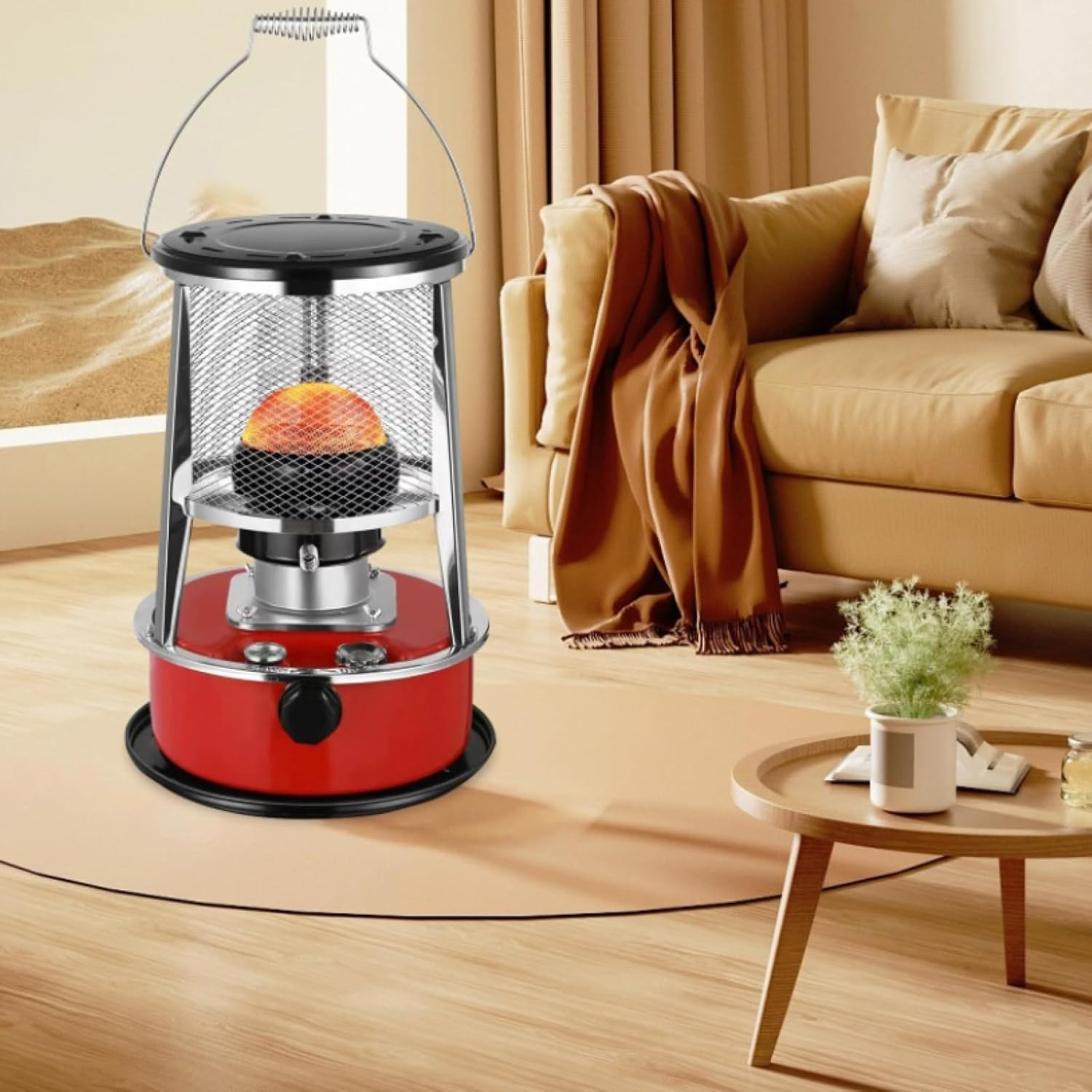 Tonysun Red Kerosene Heater 5litre Tank Capacity 9200BTU 2300 KCal 025LHr Kerosene Heater Portable