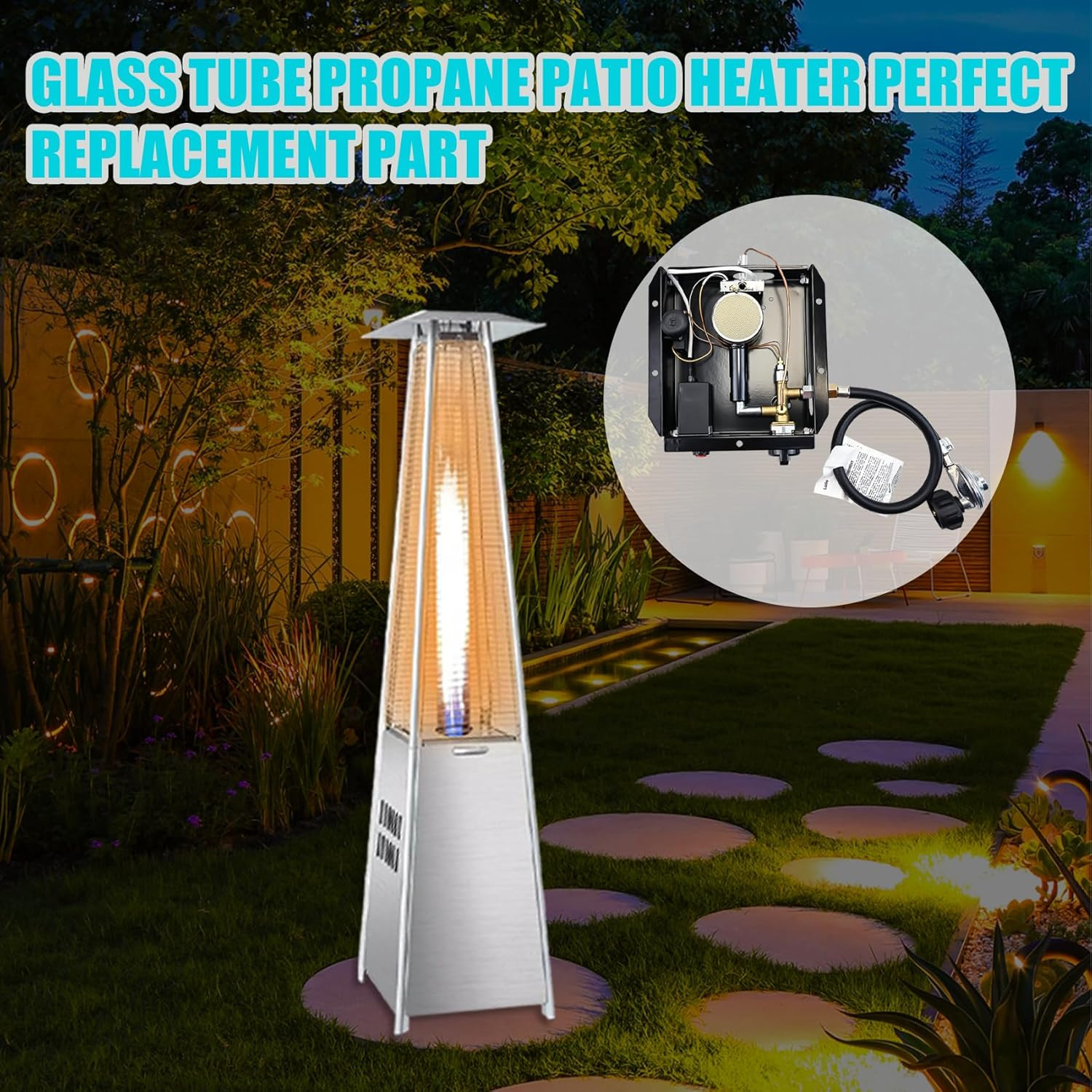 Pyramid Heater Burner