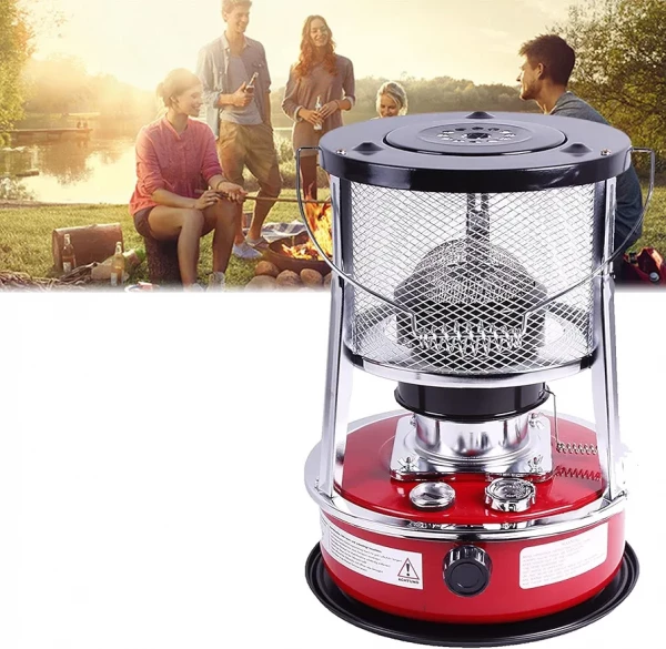 Image of Tonysun Red Kerosene Heater 5litre Tank Capacity 9200BTU 2300 KCal 0.25L/Hr Kerosene Heater Portable