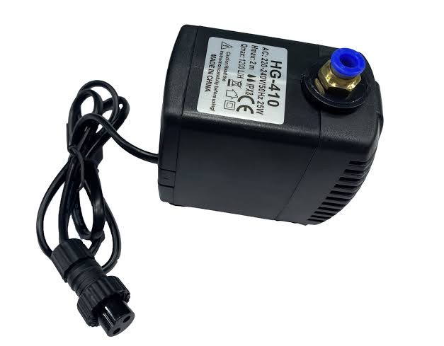 Mist Fan Pump HG-410 25W Submersible Water Pump 1200 LPH IPX8 Waterproof Replacement Pump for Mist Fans