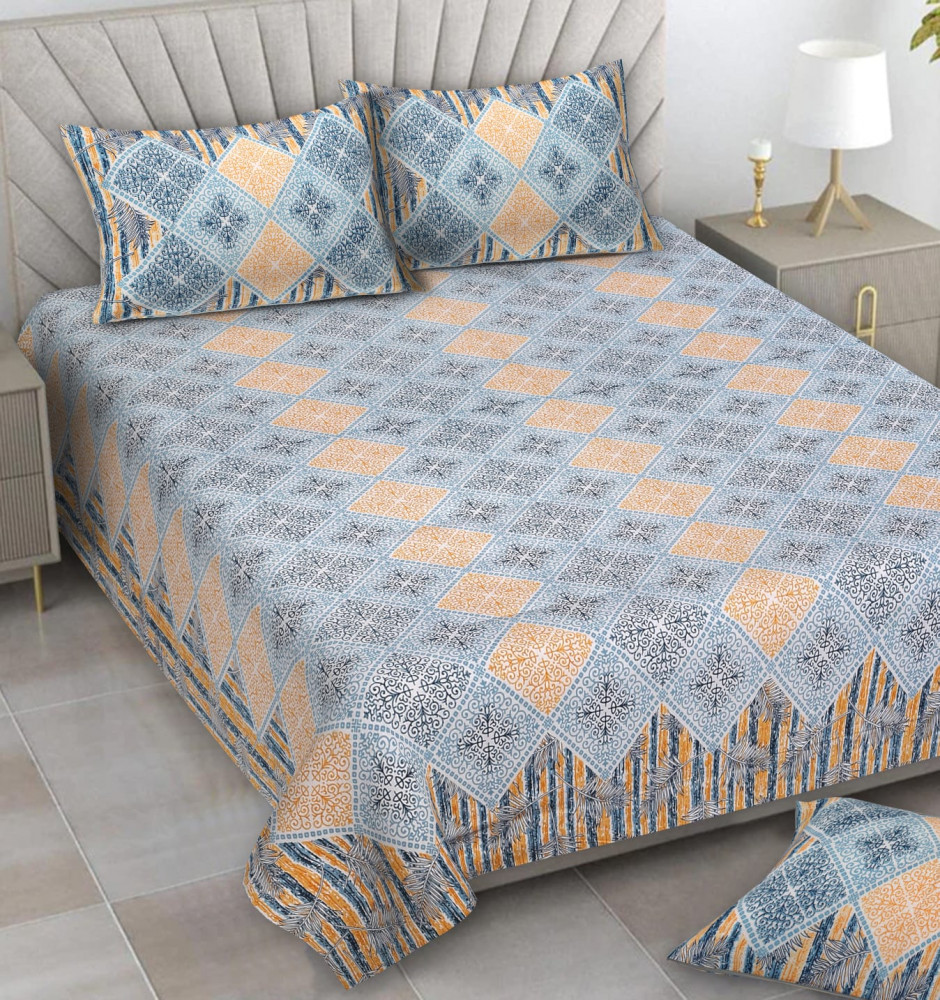 Image of Alexa Pure Cotton Double Bedsheet