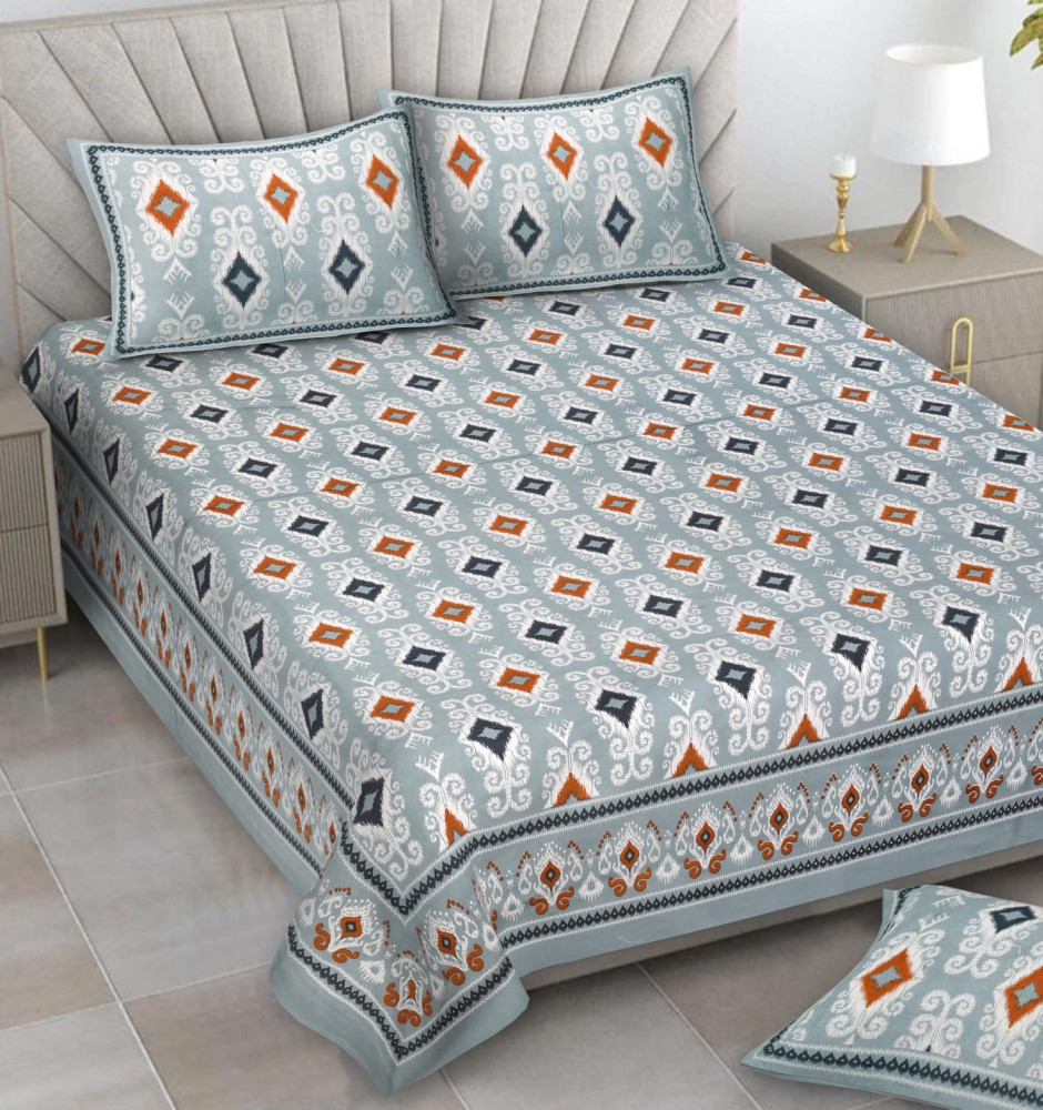 Image of Alexa Pure Cotton Double Bedsheet