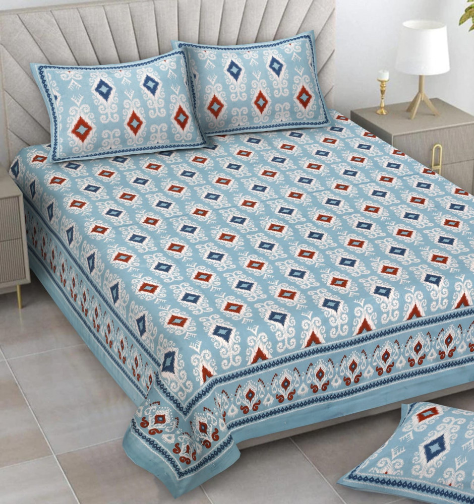 Image of Alexa Pure Cotton Double Bedsheet