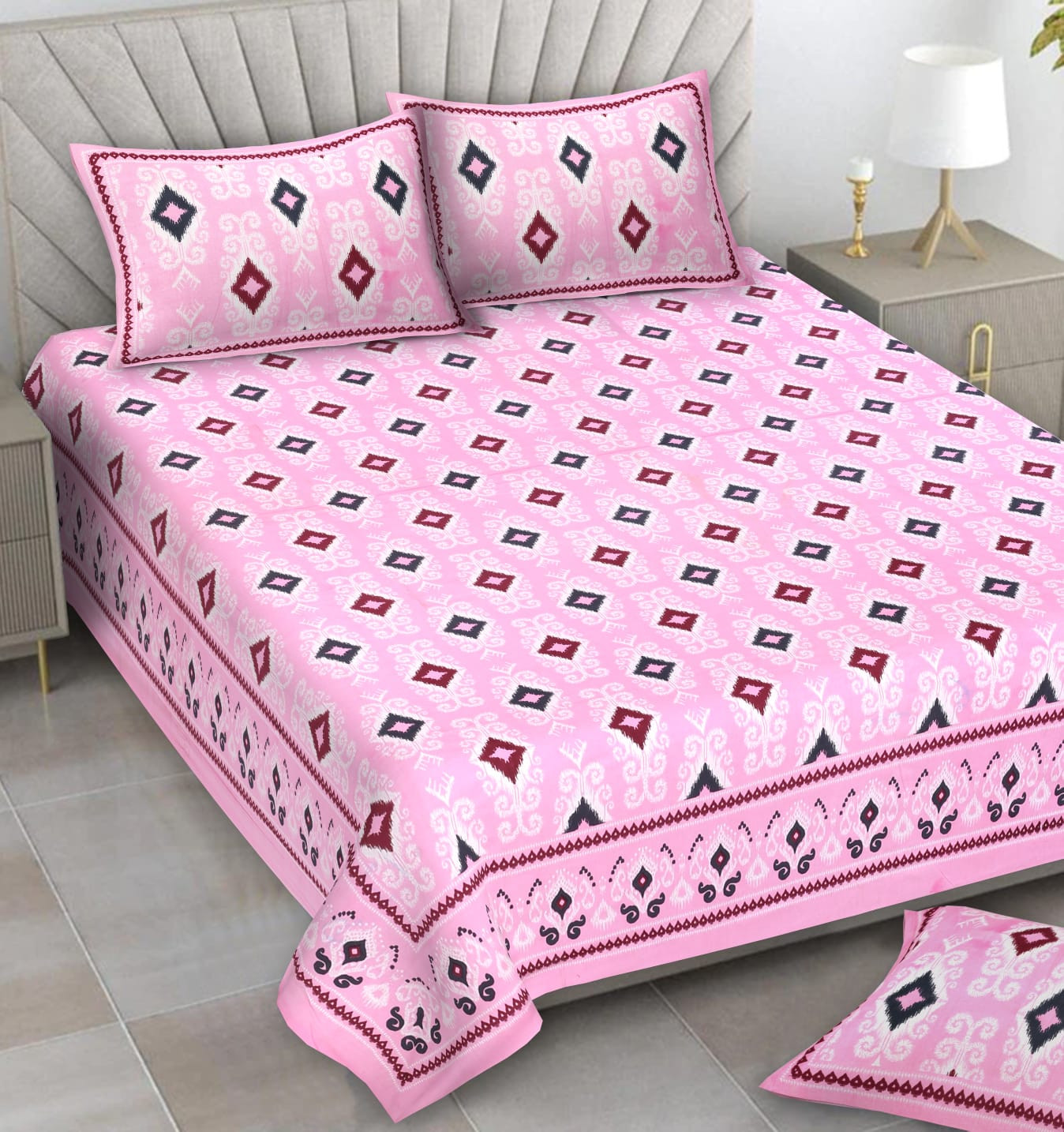Alexa Pure Cotton Double Bedsheet