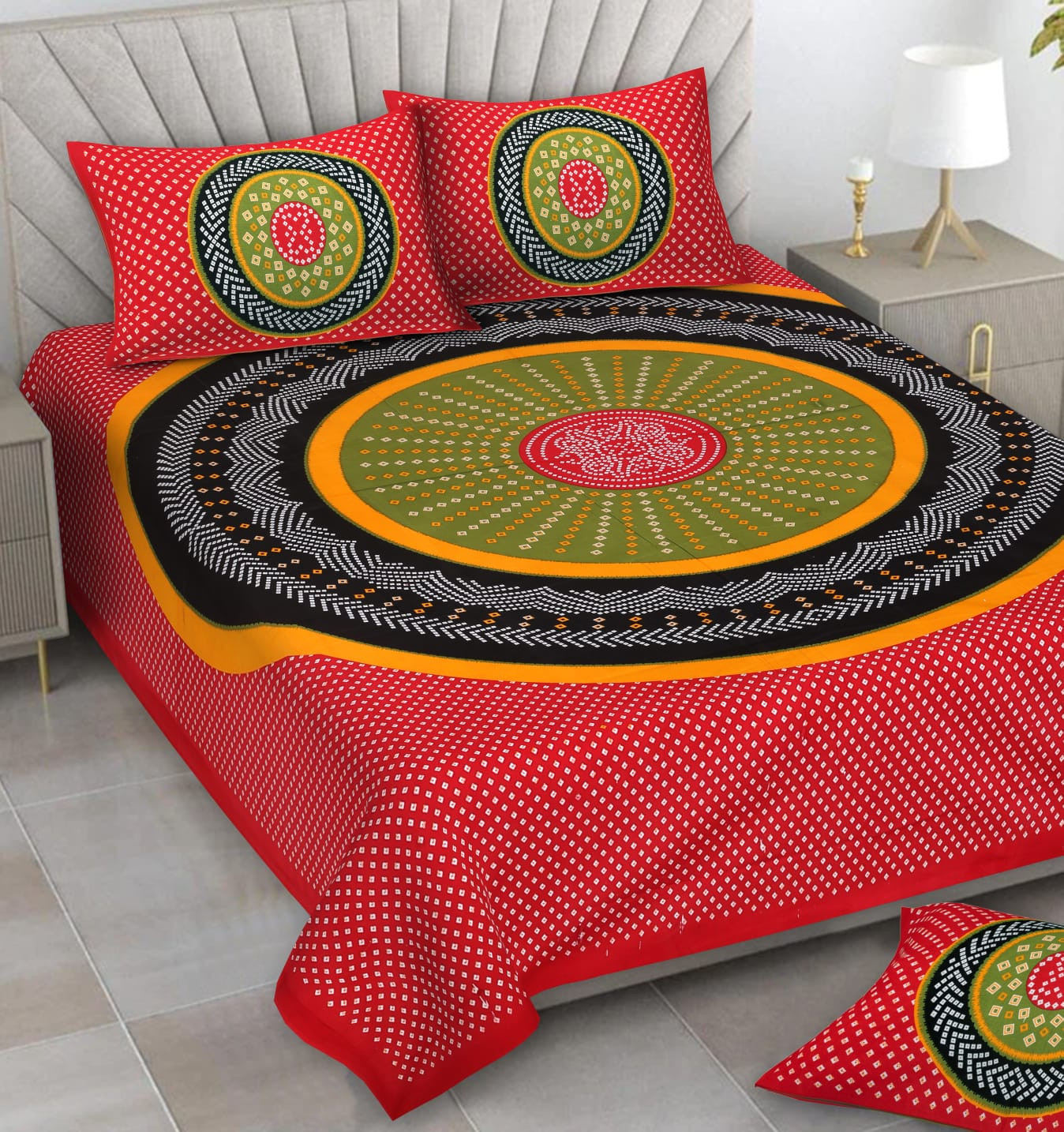 Alexa Pure Cotton Double Bedsheet