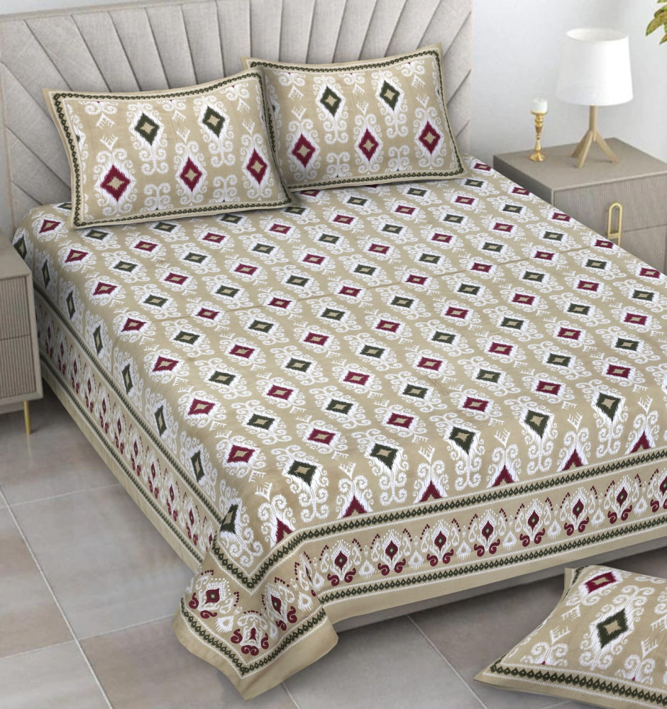 Image of Alexa Pure Cotton Double Bedsheet