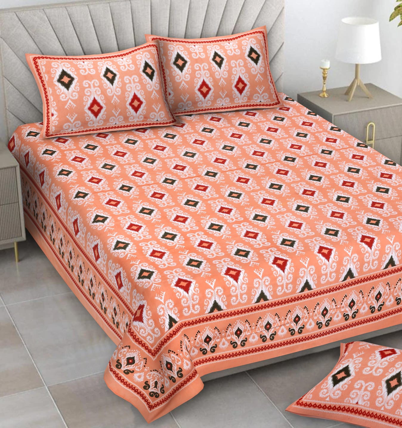Alexa Pure Cotton Double Bedsheet