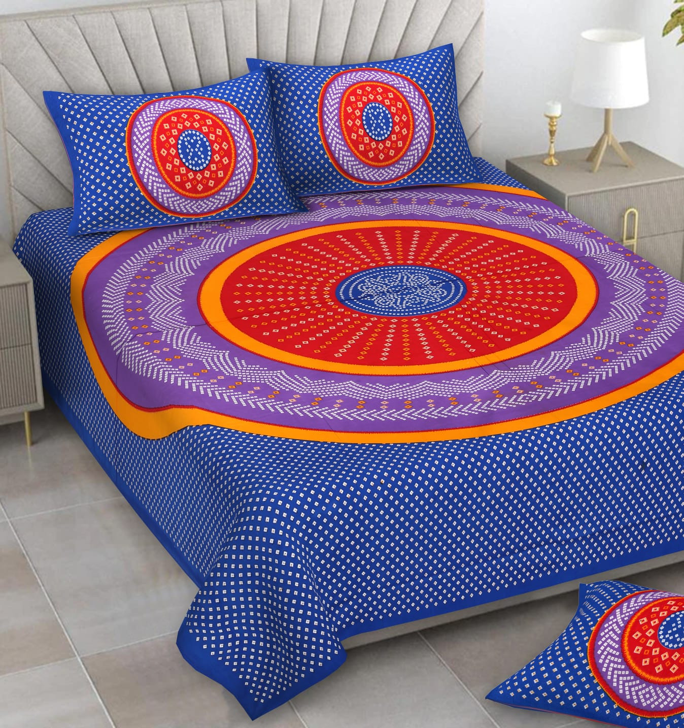 Alexa Pure Cotton Double Bedsheet