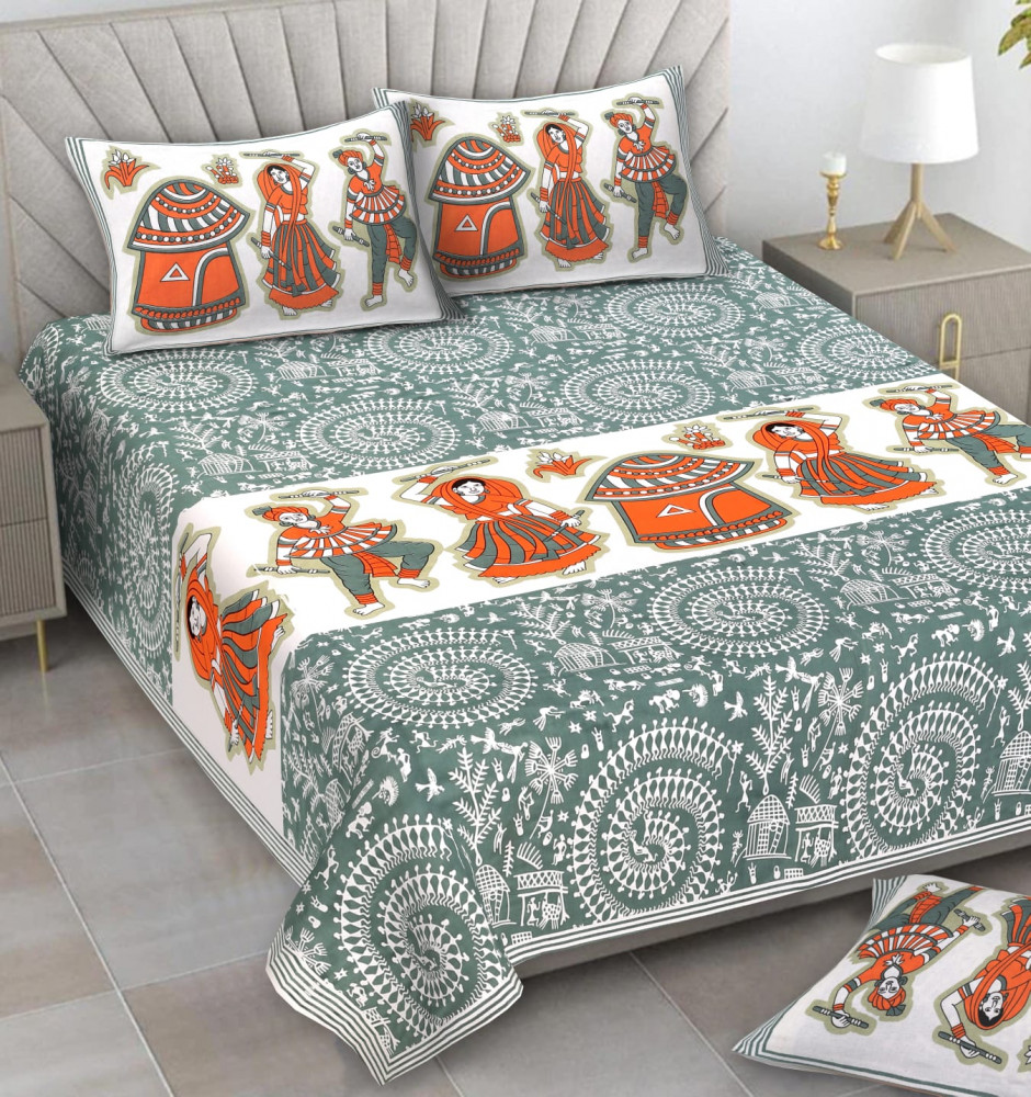 Image of Alexa Pure Cotton Double Bedsheet