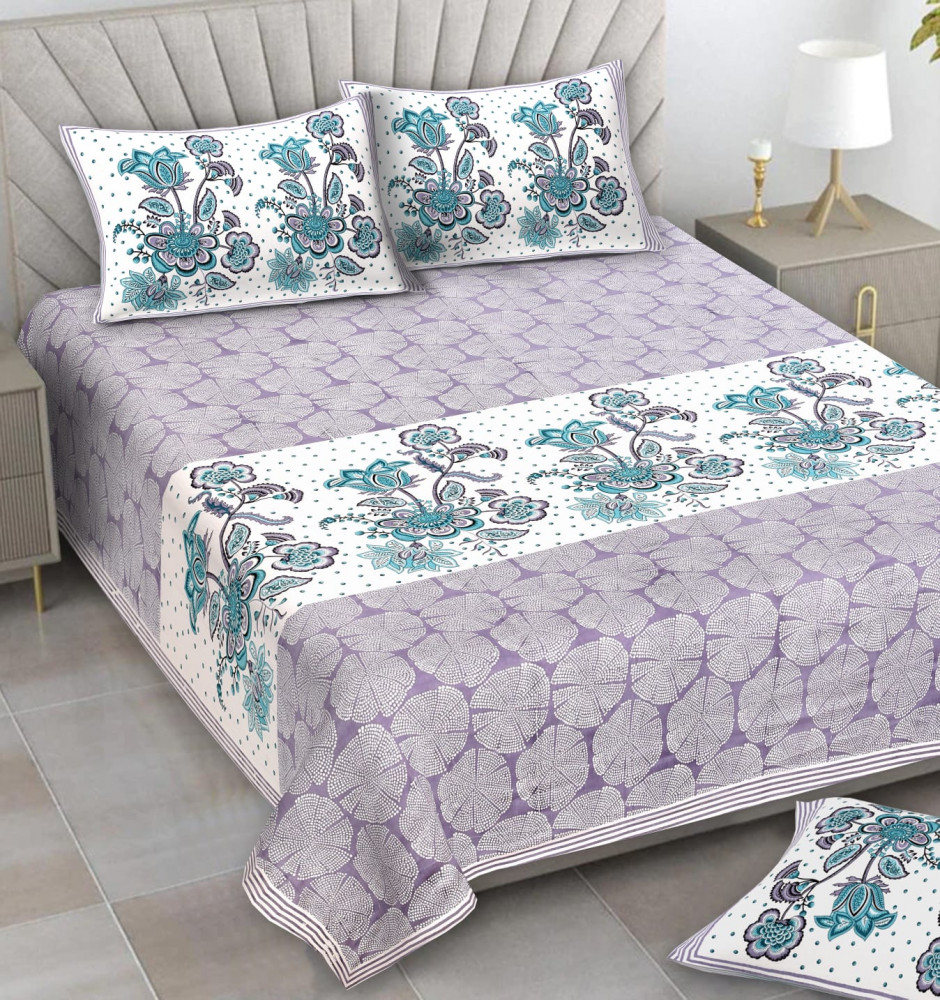 Image of Alexa Pure Cotton Double Bedsheet