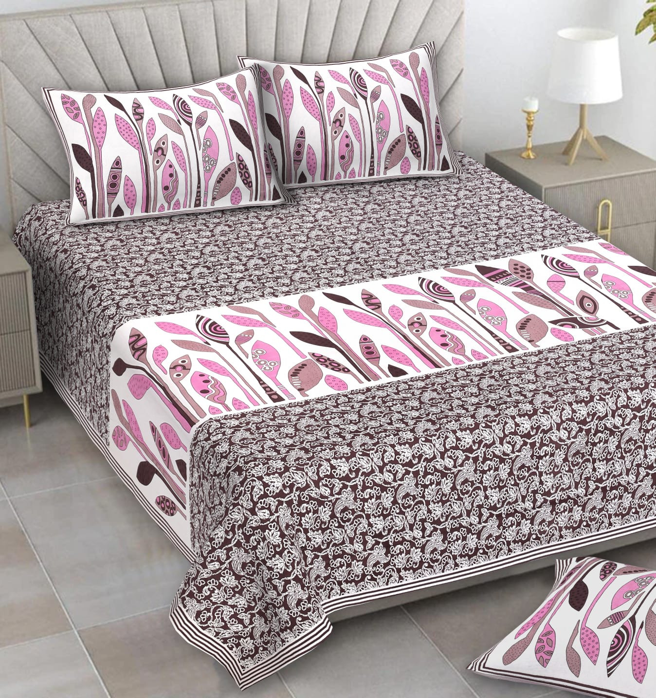Alexa Pure Cotton Double Bedsheet