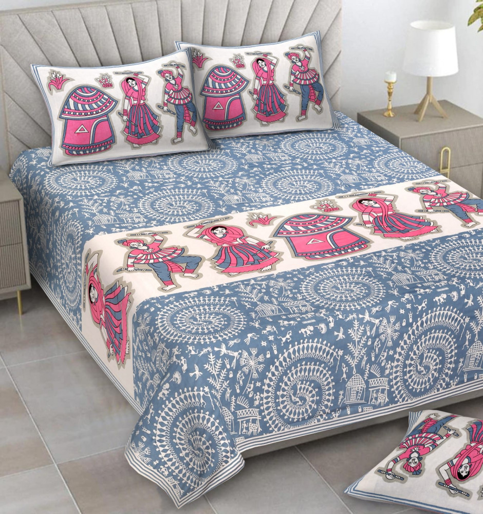 Image of Alexa Pure Cotton Double Bedsheet