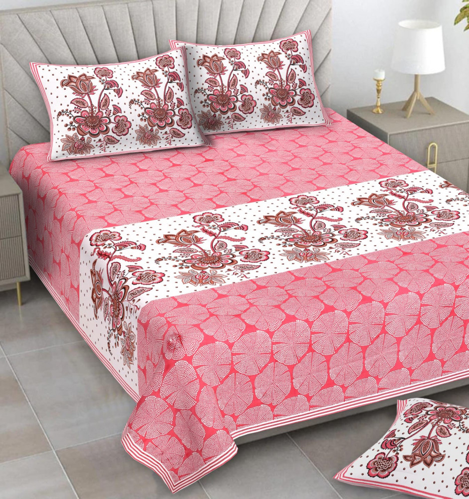 Image of Alexa Pure Cotton Double Bedsheet