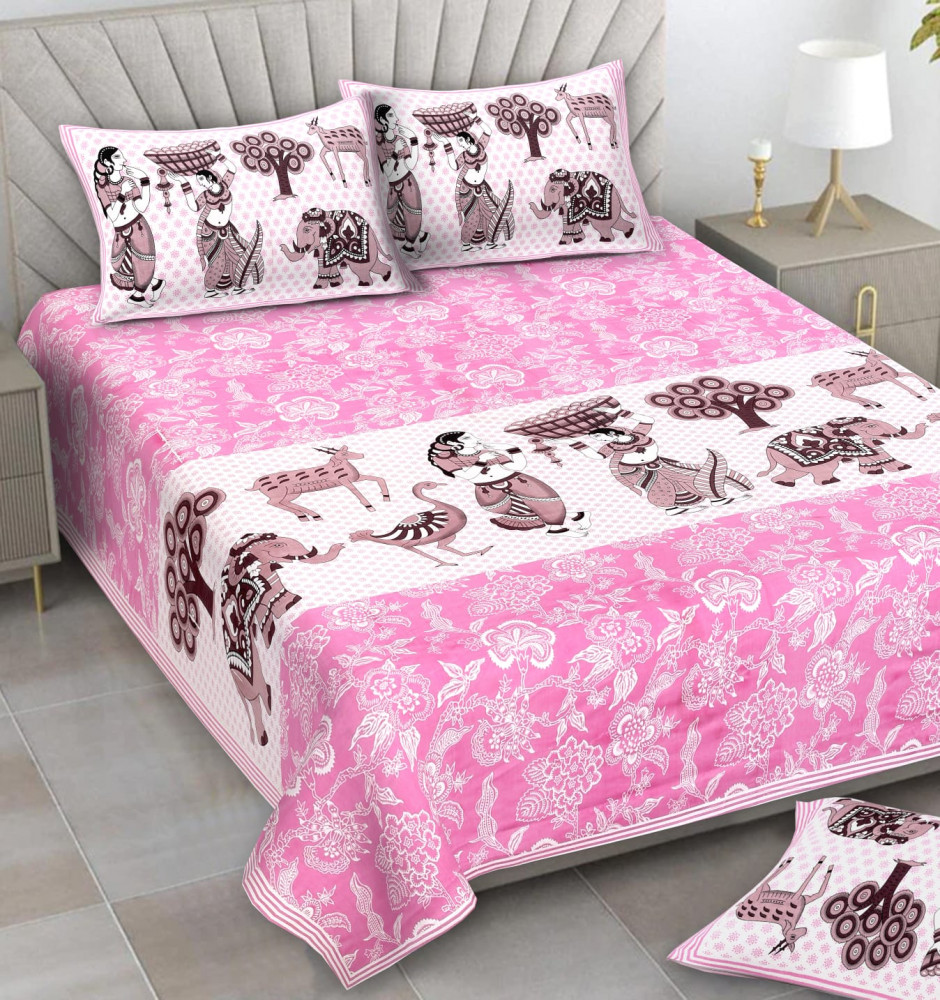Image of Alexa Pure Cotton Double Bedsheet