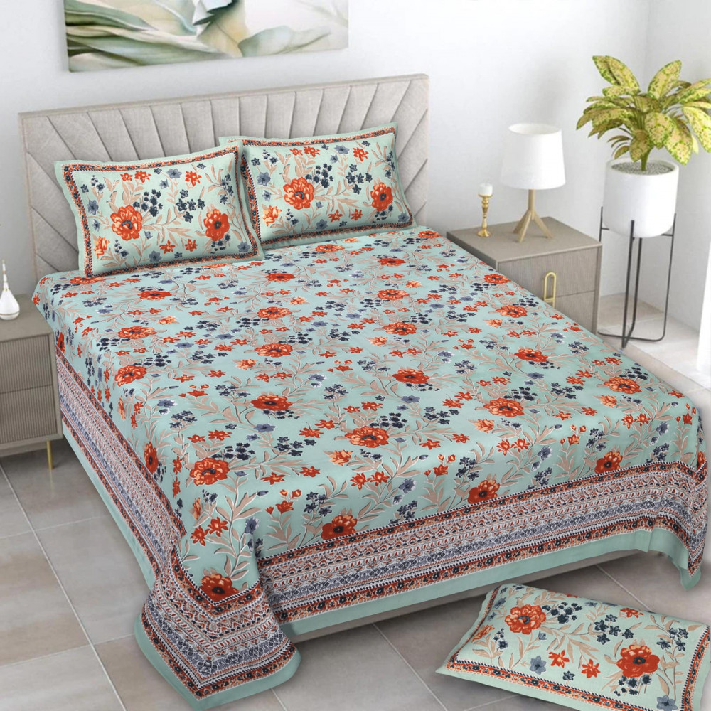 Image of Alexa Pure Cotton Double Bedsheet