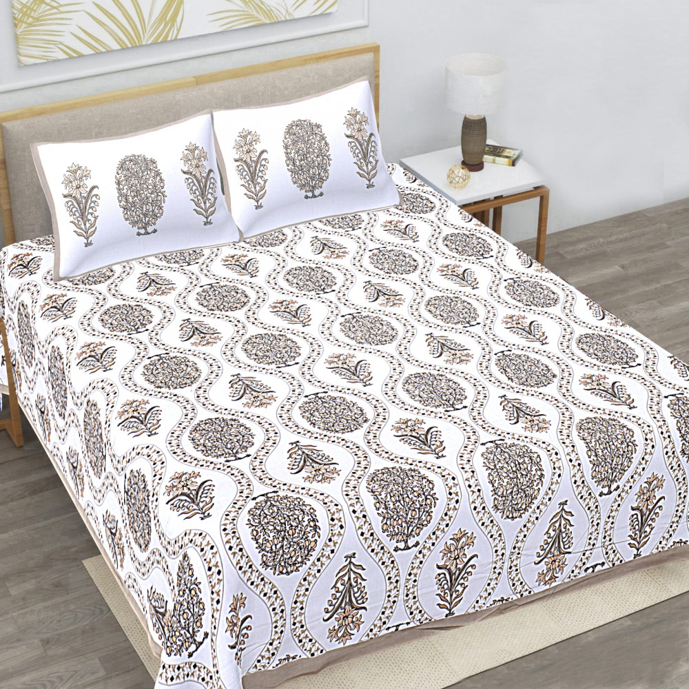 Image of Alexa Pure Cotton Double Bedsheet