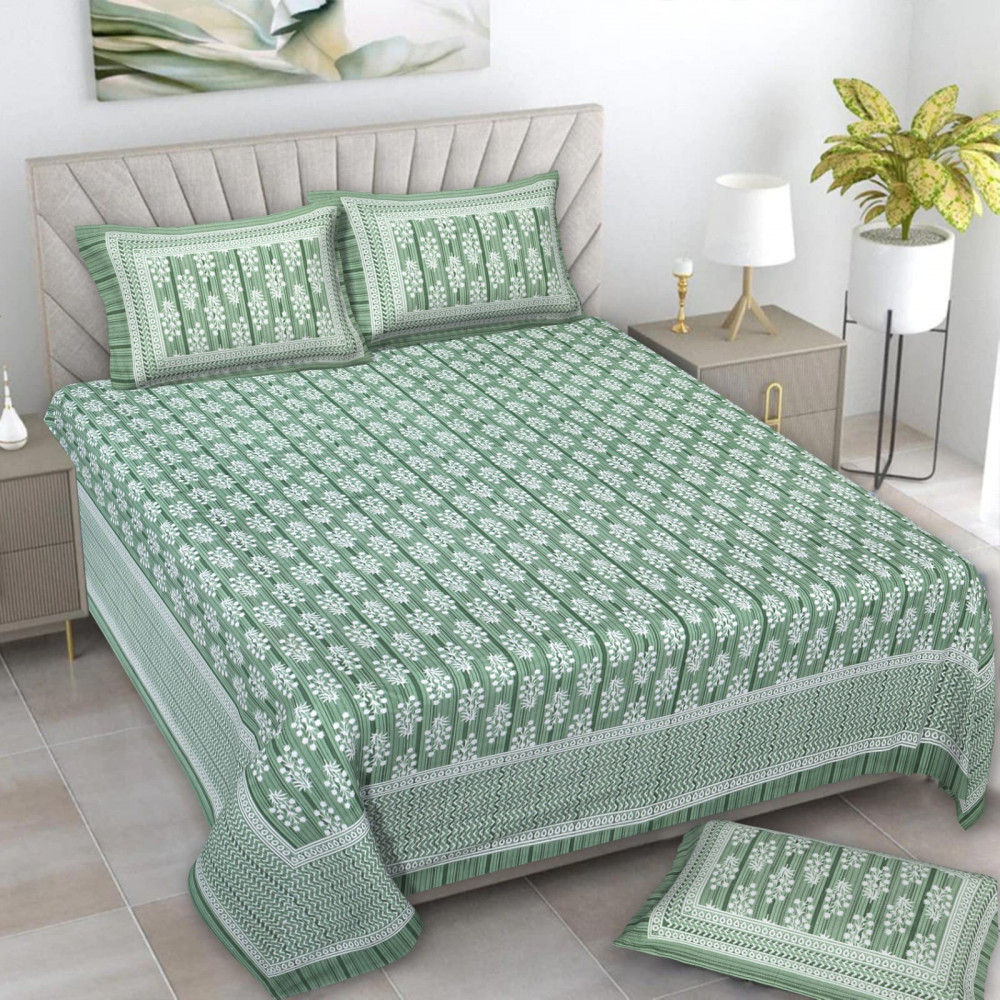 Image of Alexa Pure Cotton Double Bedsheet