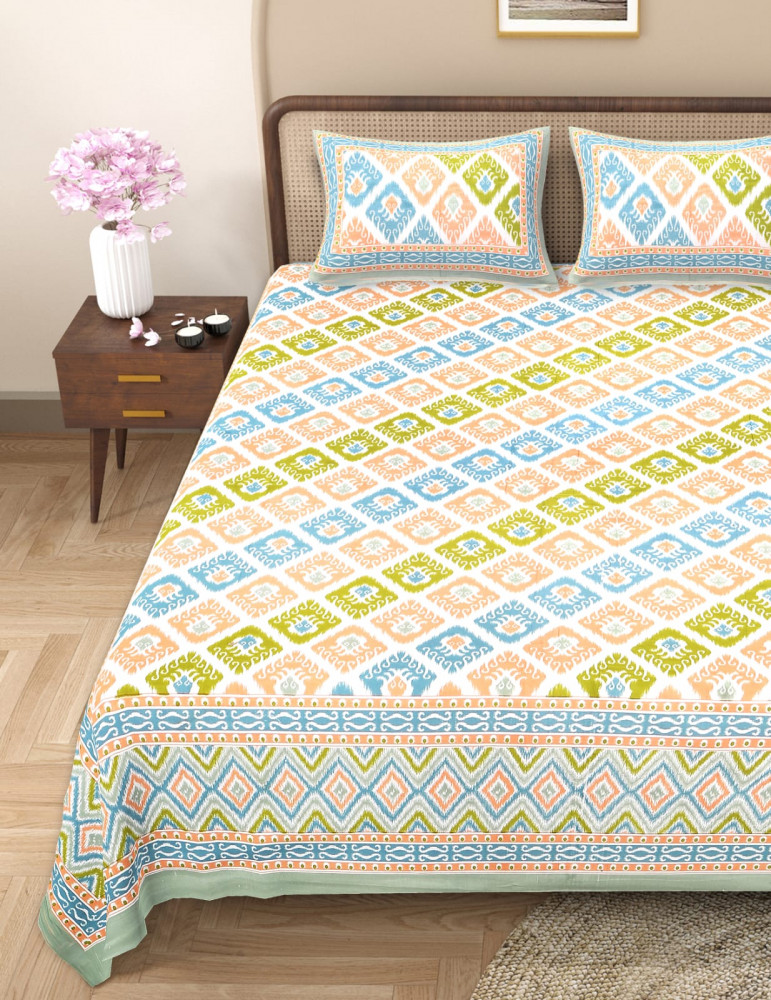 Image of Alexa Pure Cotton Double Bedsheet