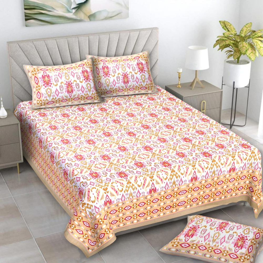 Image of Alexa Pure Cotton Double Bedsheet