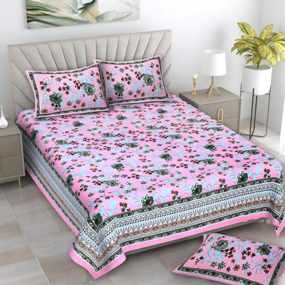 Image of Alexa Pure Cotton Double Bedsheet