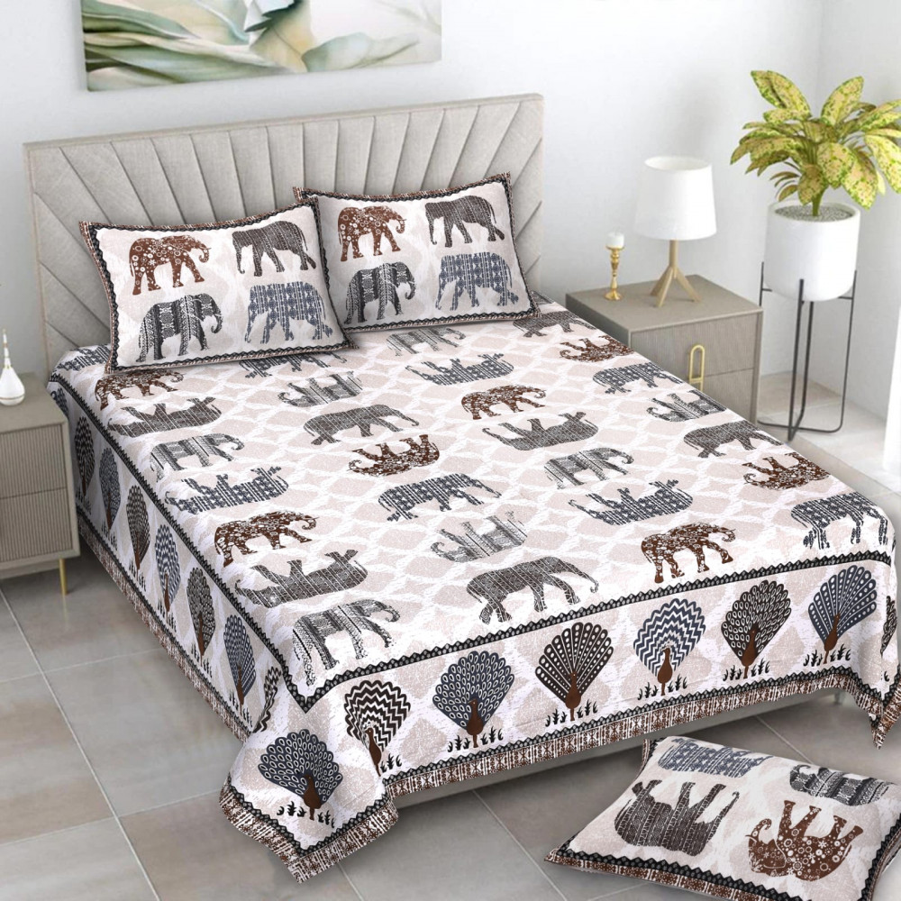 Image of Alexa Pure Cotton Double Bedsheet