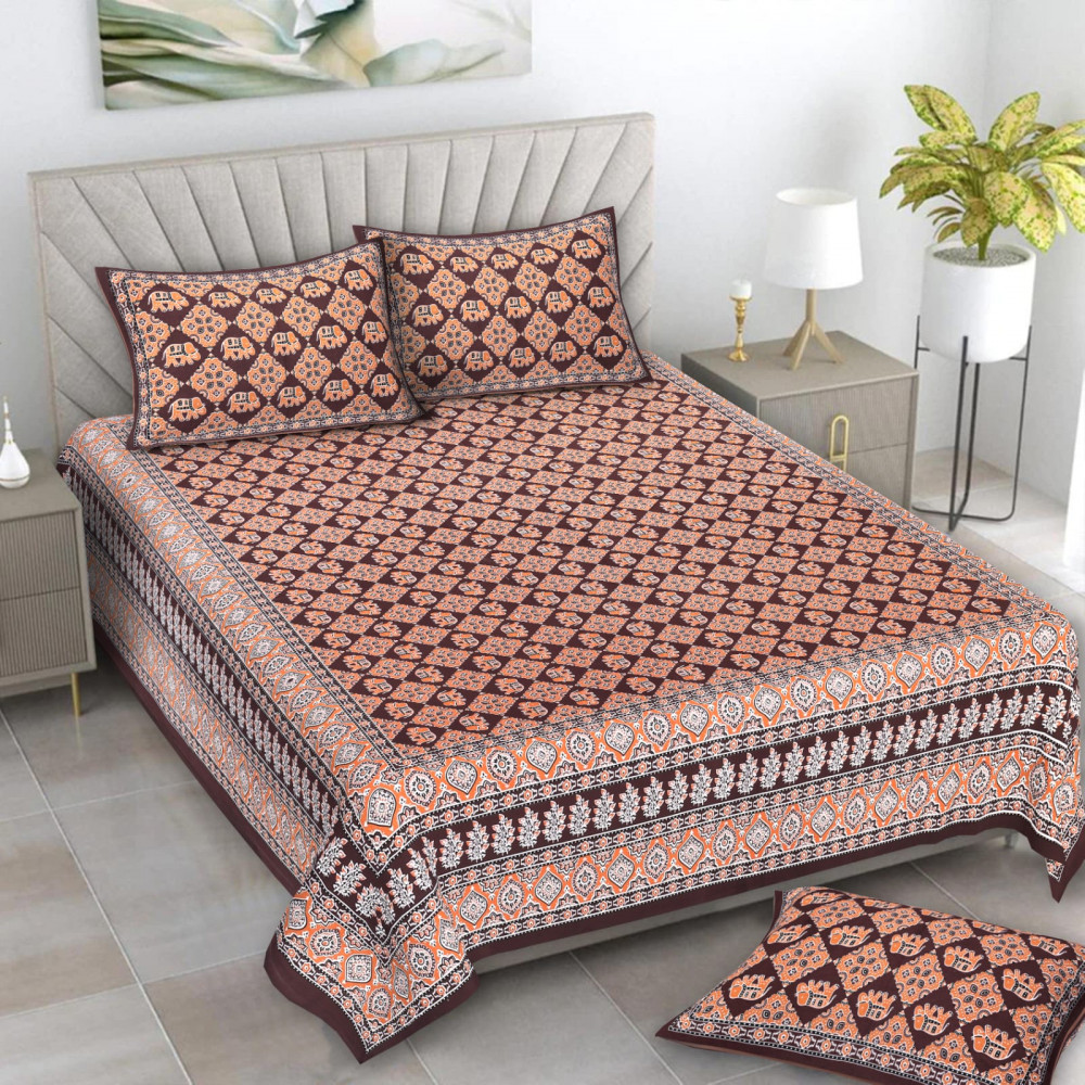 Image of Alexa Pure Cotton Double Bedsheet