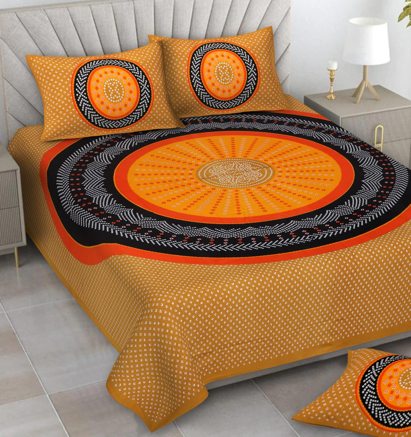 Alexa Pure Cotton Double Bedsheet