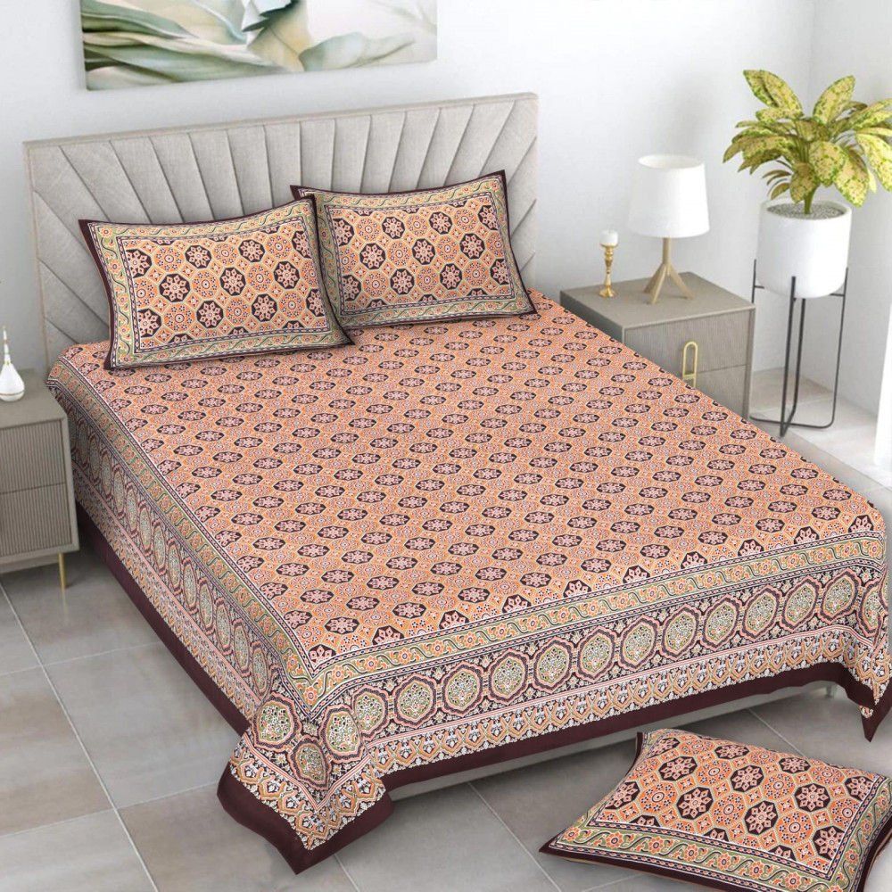 Image of Alexa Pure Cotton Double Bedsheet