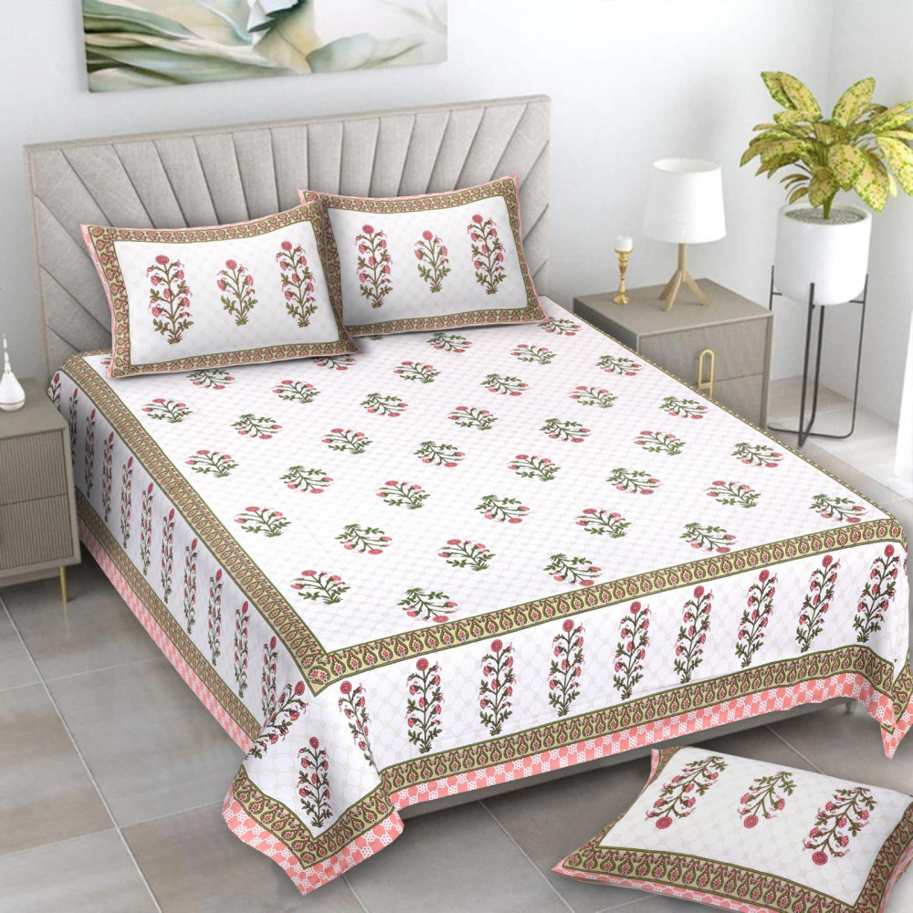 Image of Alexa Pure Cotton Double Bedsheet