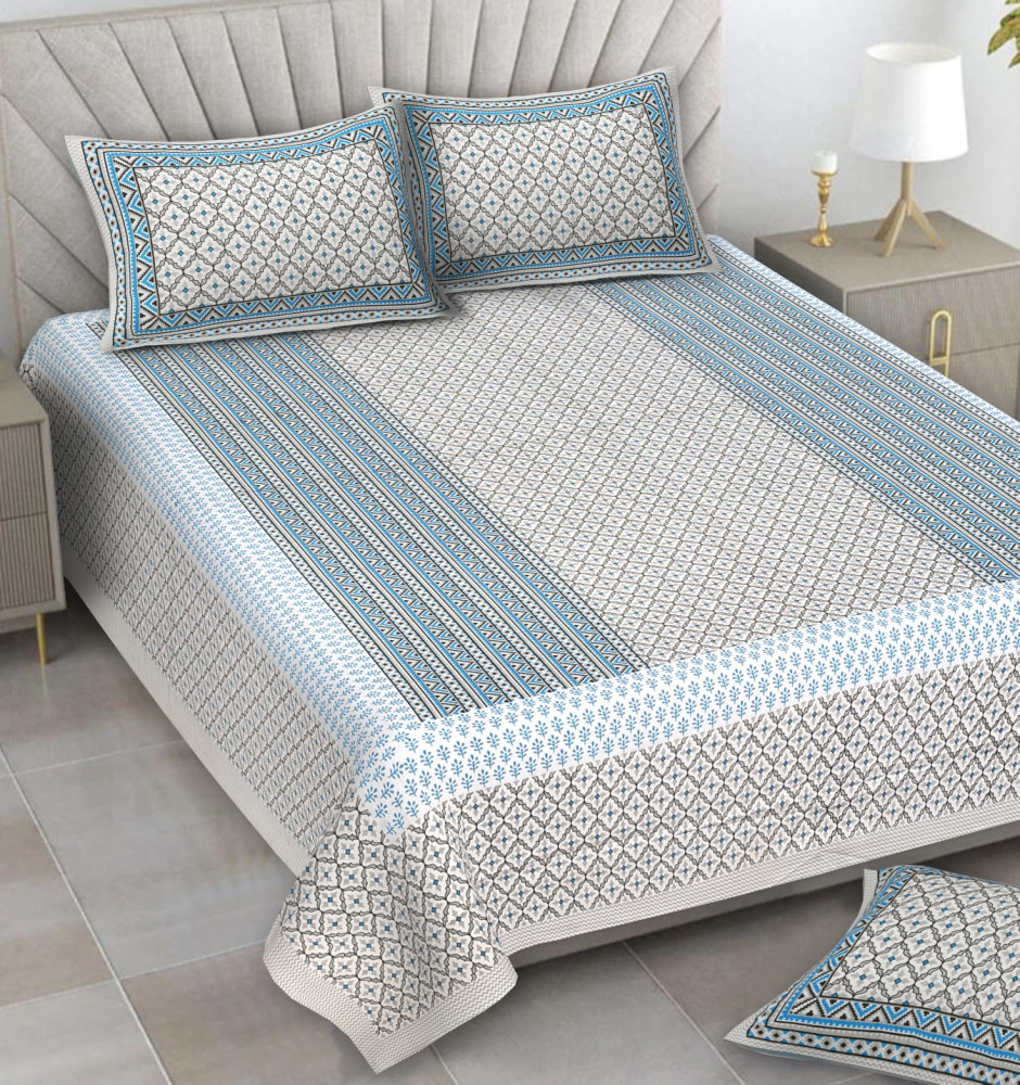 Image of Alexa Pure Cotton Double Bedsheet