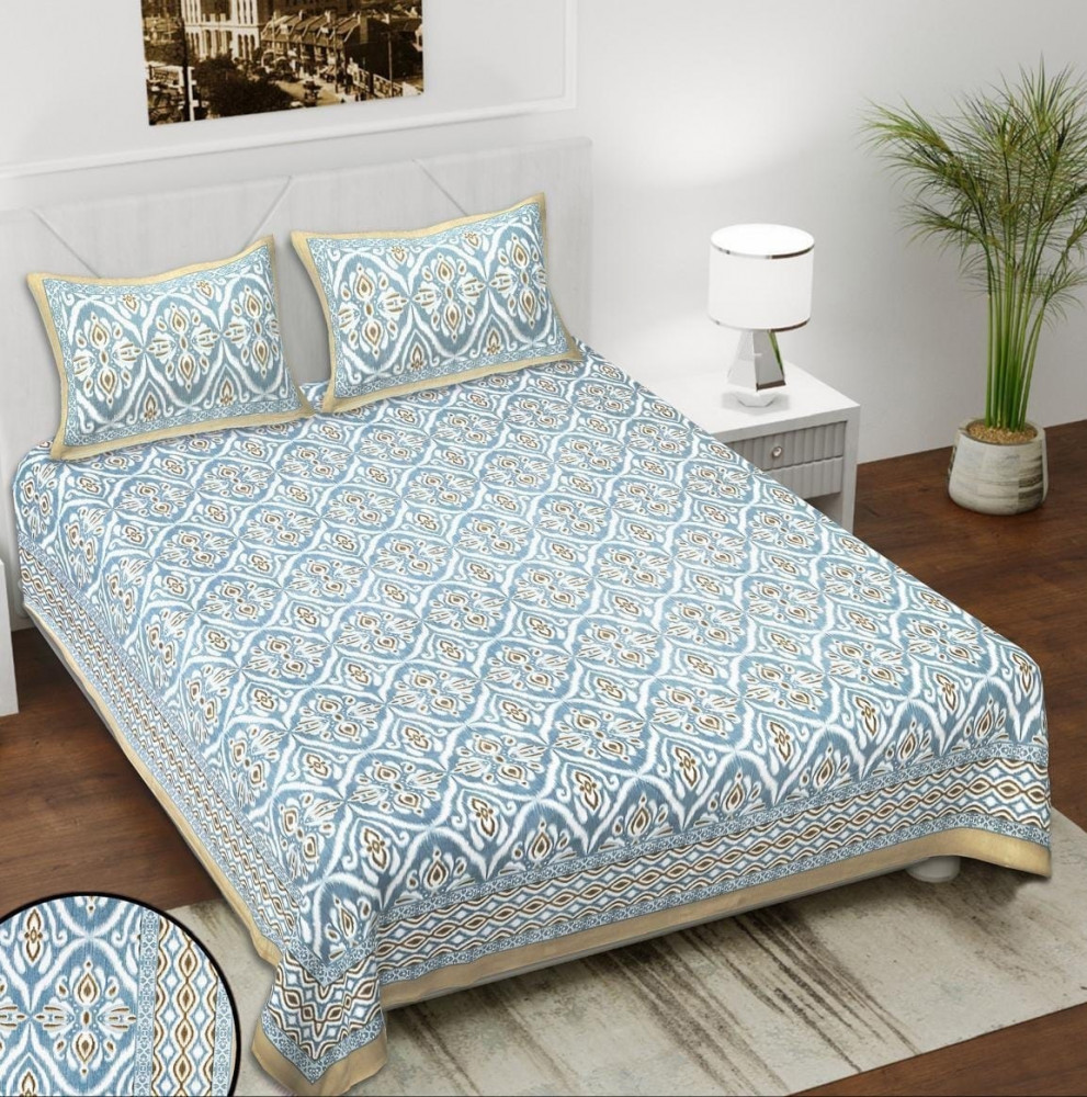 Image of Charook Dark Color Cotton King Size Bedsheet 108×108 Inch | Soft & Durable