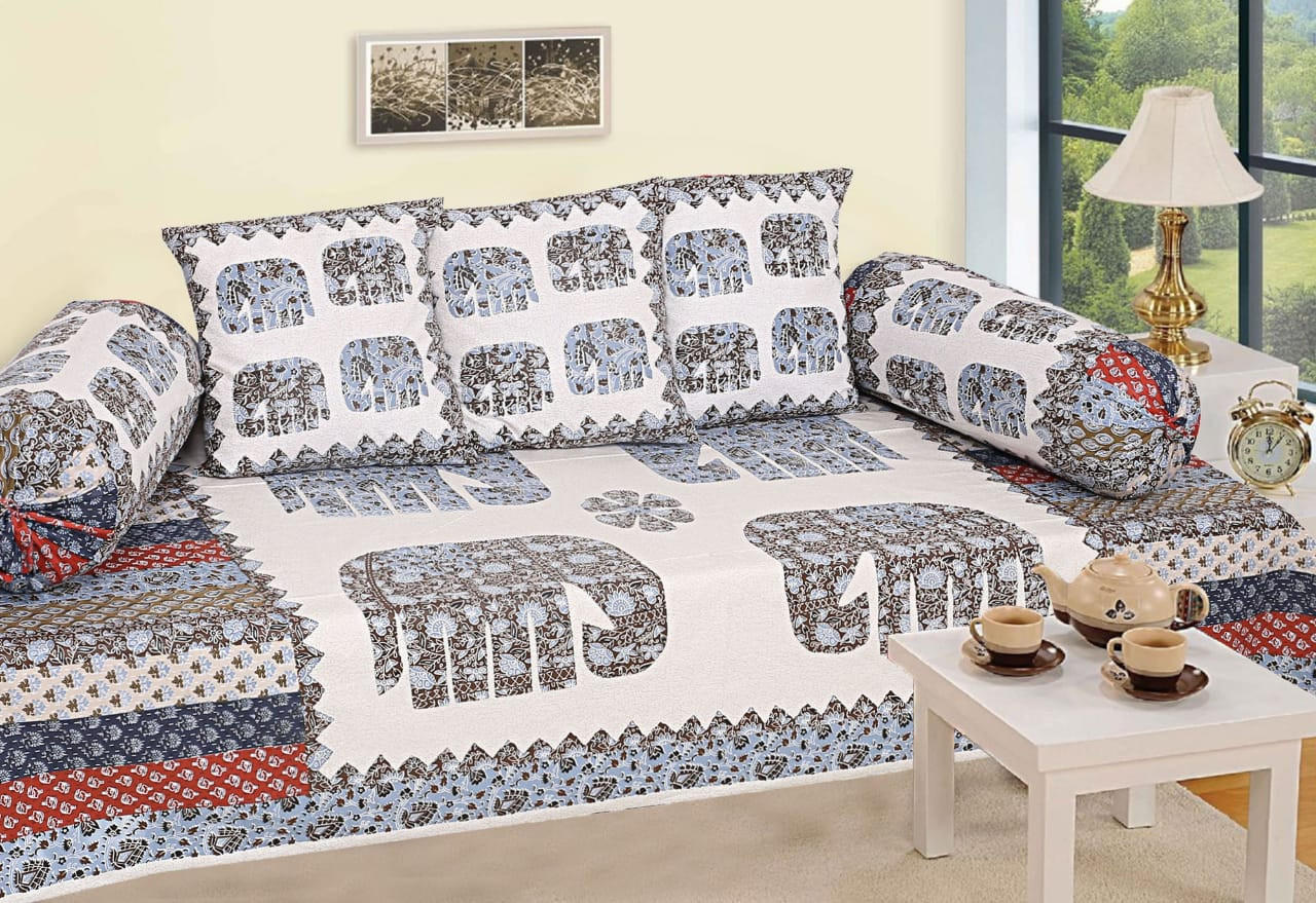 RajDarbar Diwan Set  Pure Cotton 60s Handloom Fabric  Luxury Ethnic Living